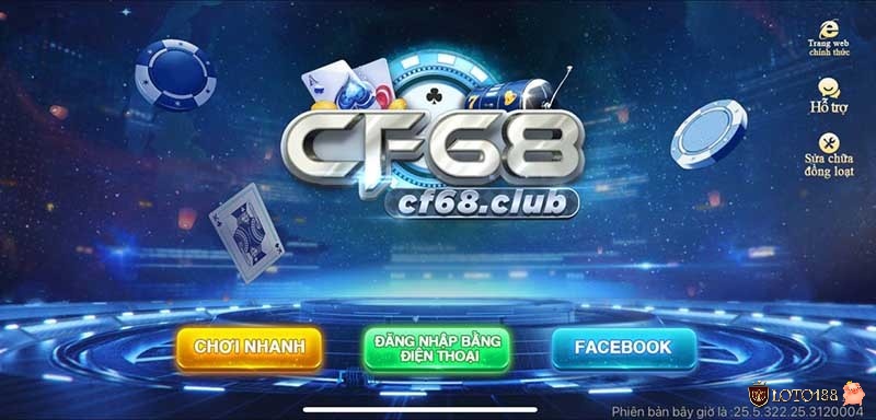 Sau khi tải CF68 bạn có thể đăng ký tài khoản để chơi game